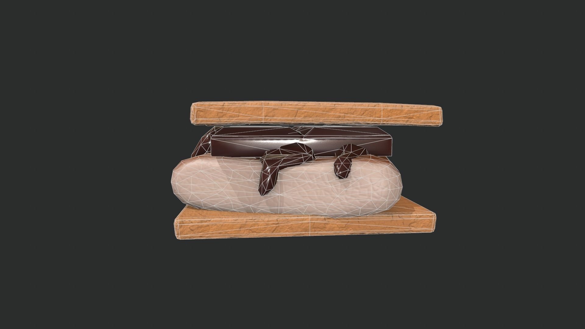 Smore Low-poly 3D model_17