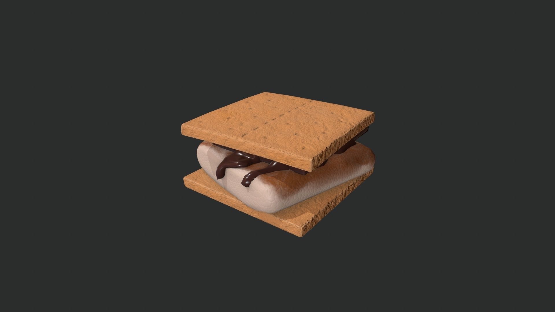 Smore Low-poly 3D model_4