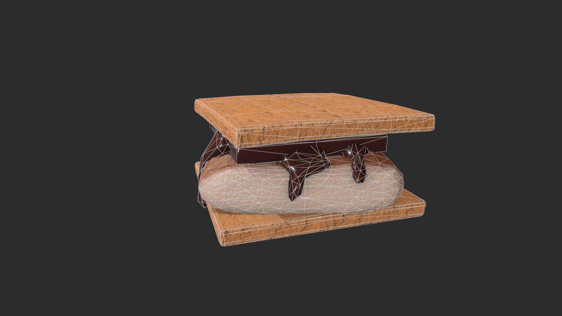 Smore Low-poly 3D model_13