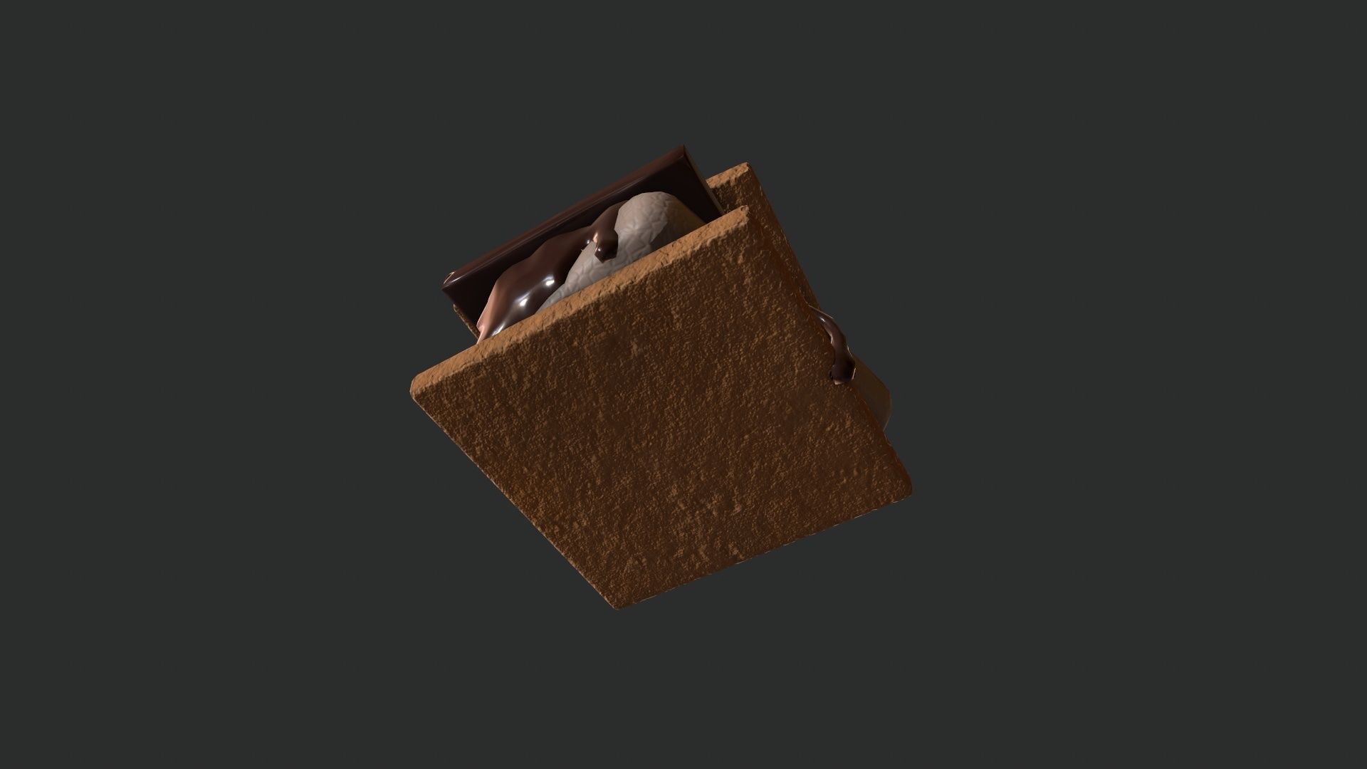 Smore Low-poly 3D model_8