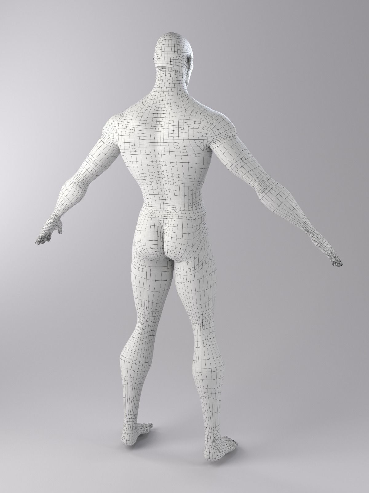 Superhero mercenary Low-poly 3D model_14