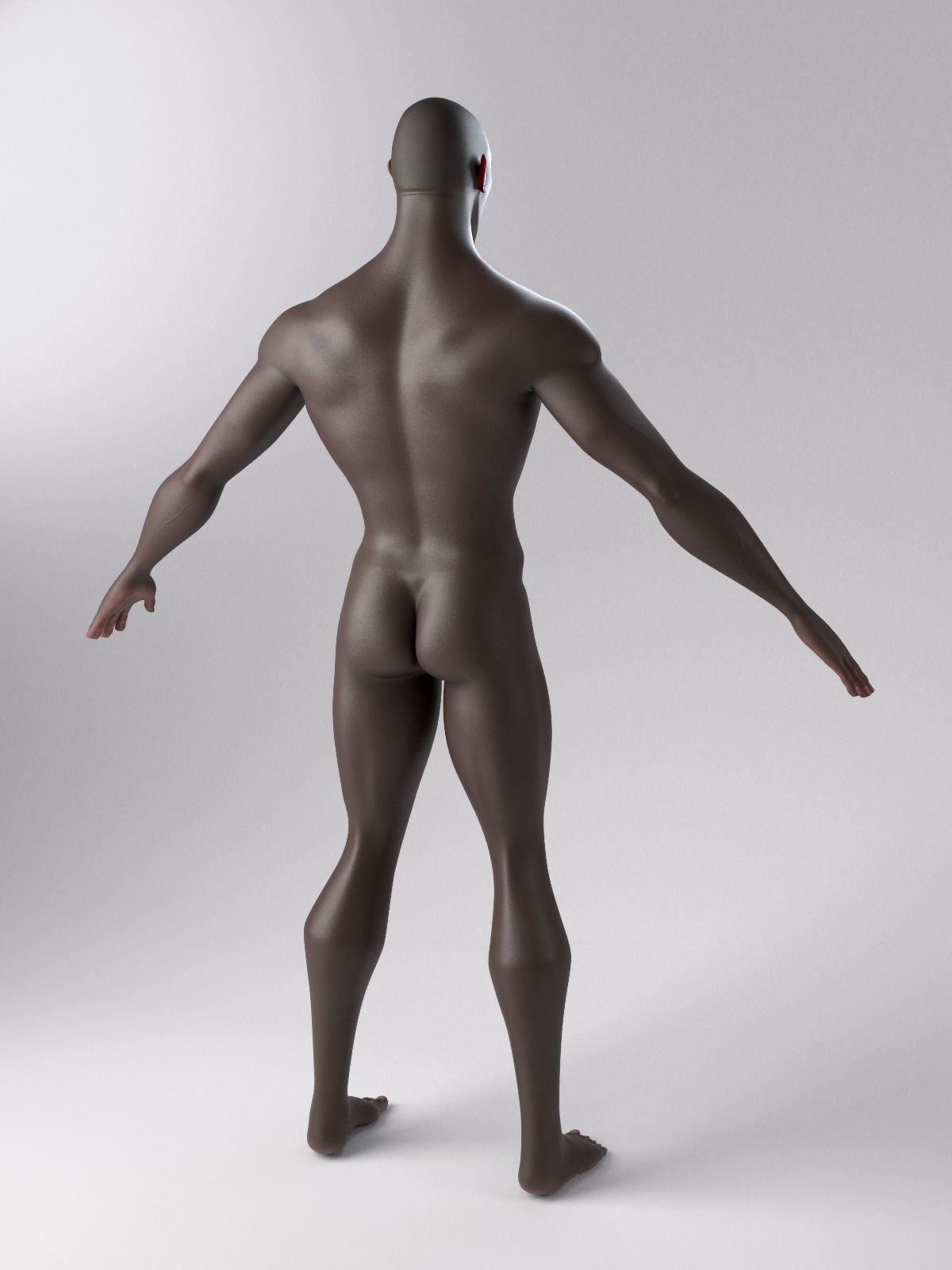 Superhero mercenary Low-poly 3D model_10