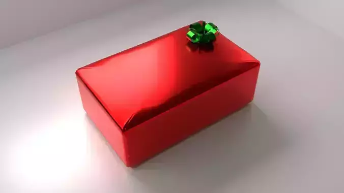 Red Present 3 with Ribbon