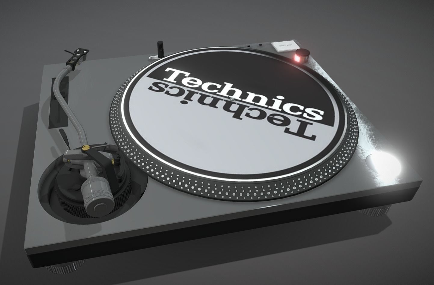 Technics MK2 Turntable 3D model_2