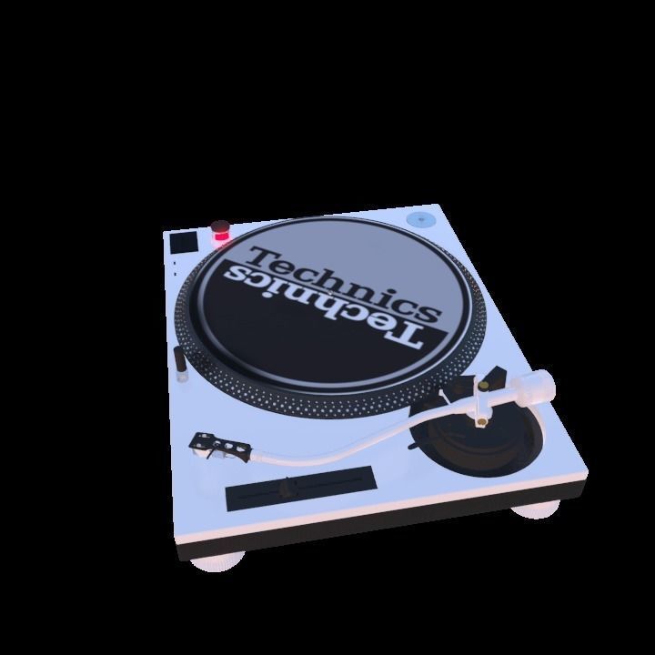 Technics MK2 Turntable 3D model_5
