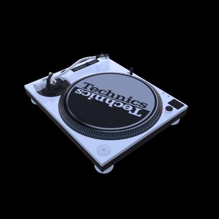 Technics MK2 Turntable 3D model_7