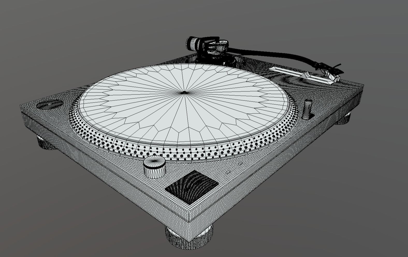 Technics MK2 Turntable 3D model_3