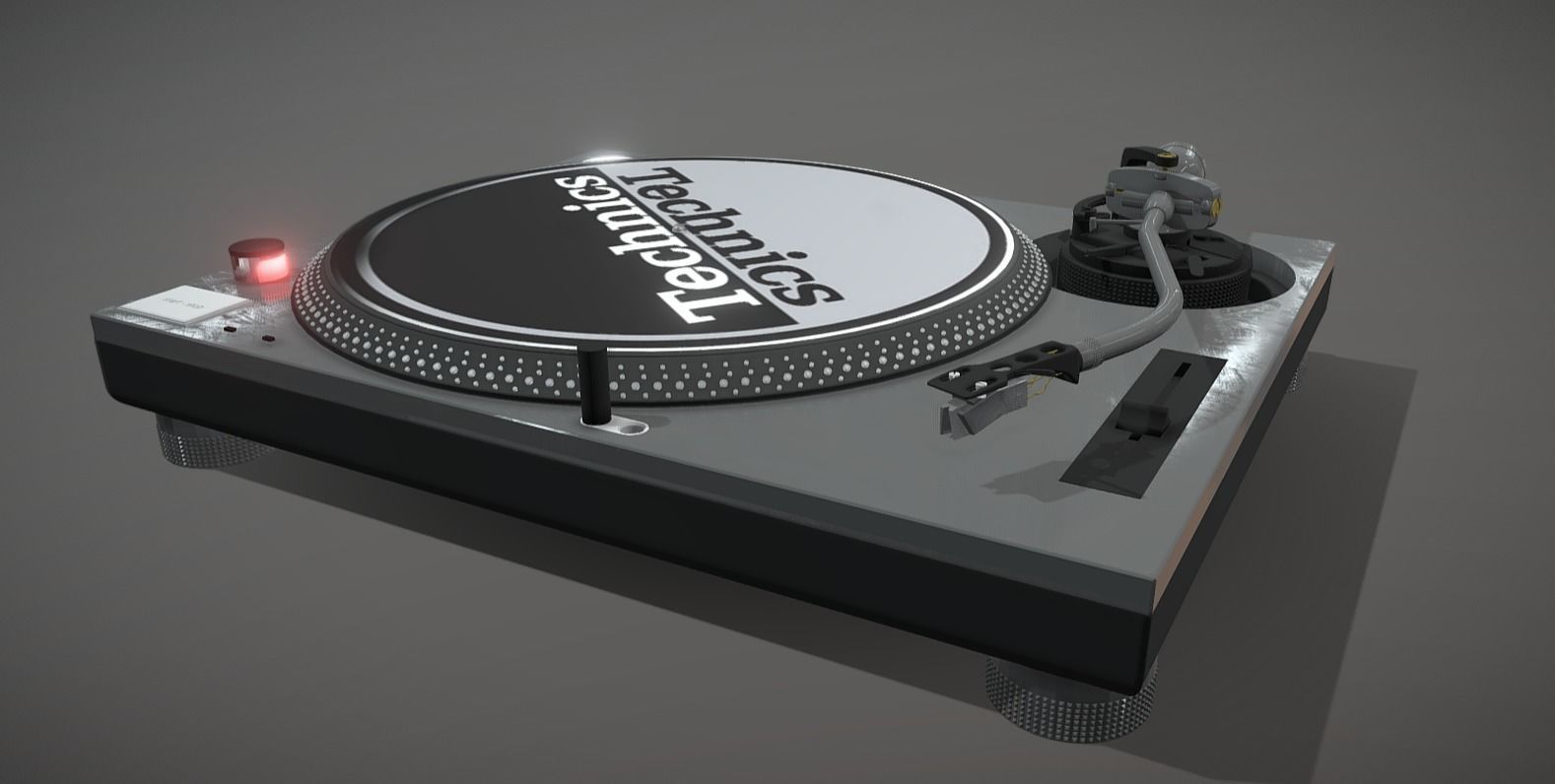 Technics MK2 Turntable 3D model_1