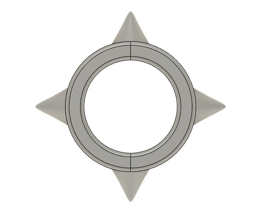 Team Yell Bracelets and Button Sword and Shield 3D print model_3