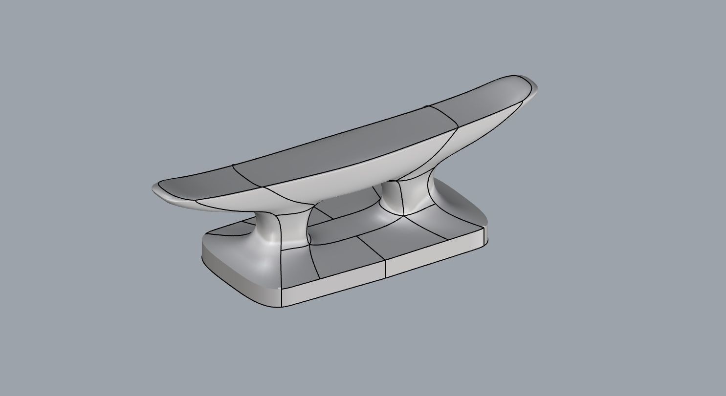 Nautical or Ship Cleat 2 3D print model_1