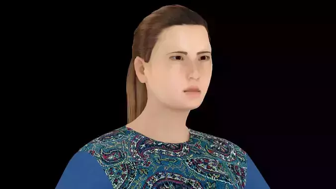 Model 5 woman in jeans