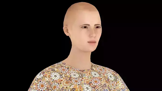 Model 13 woman in shorts