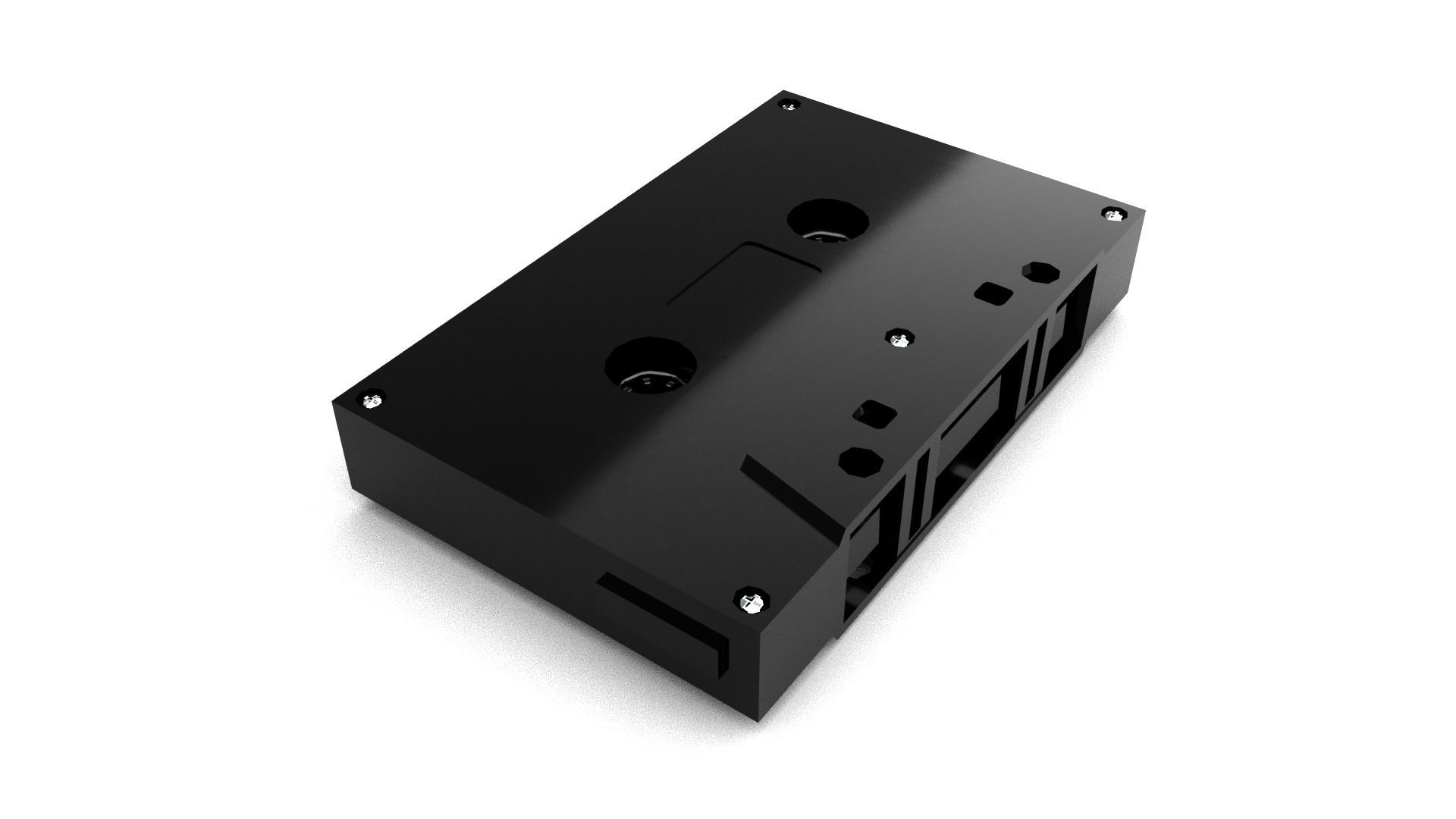 Cassette tape 3D model_5