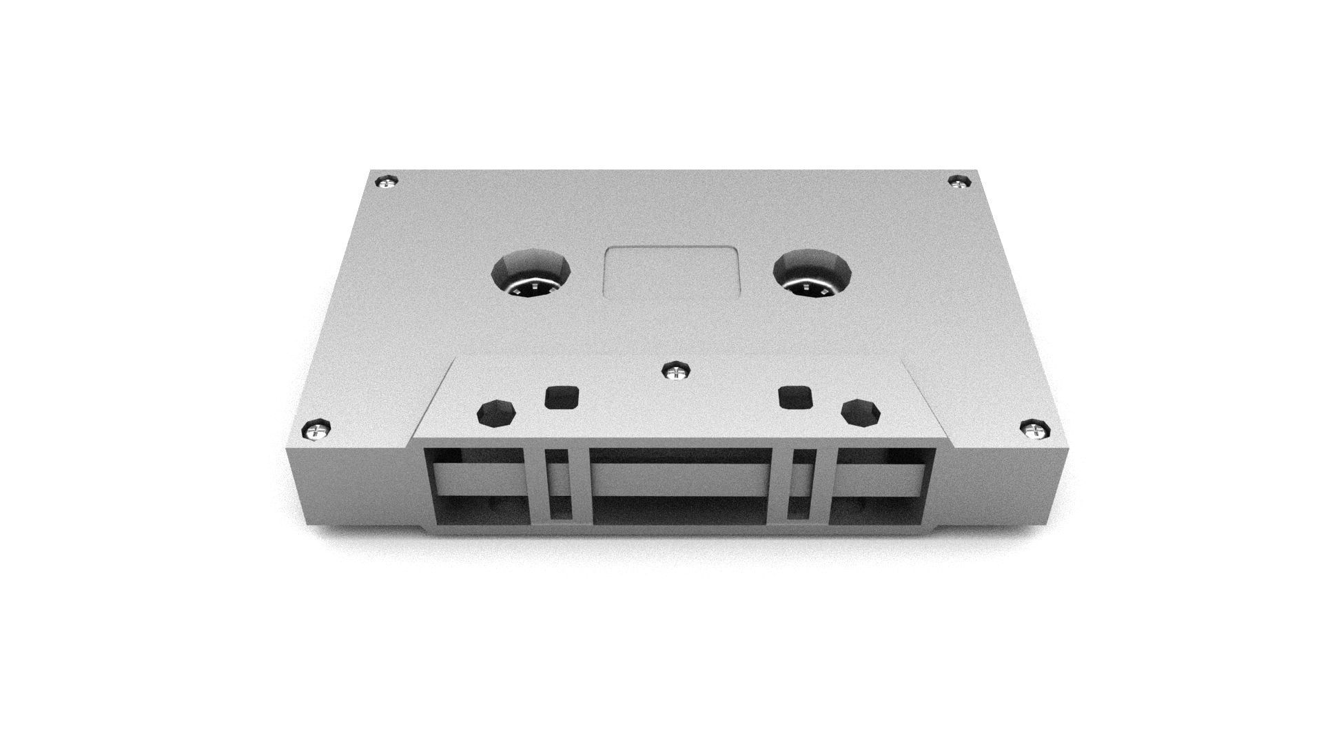 Cassette tape 3D model_2