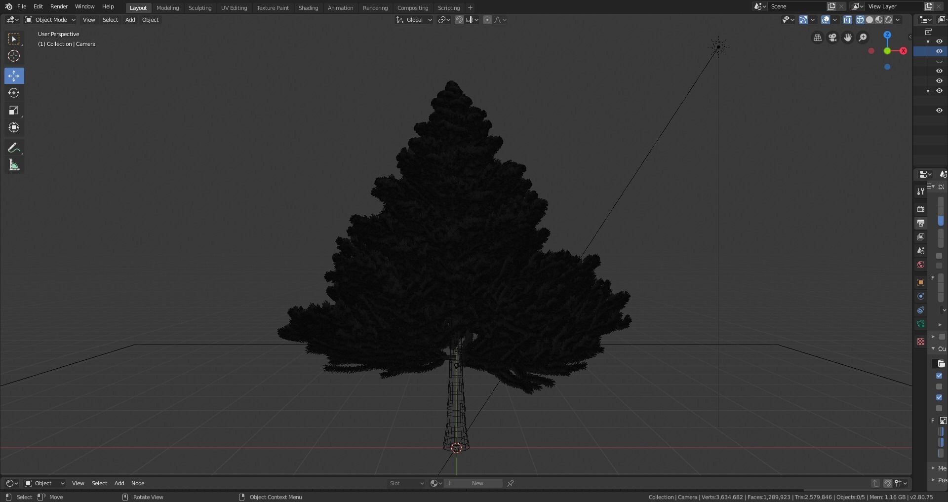 BLACK PINE 3D model_10
