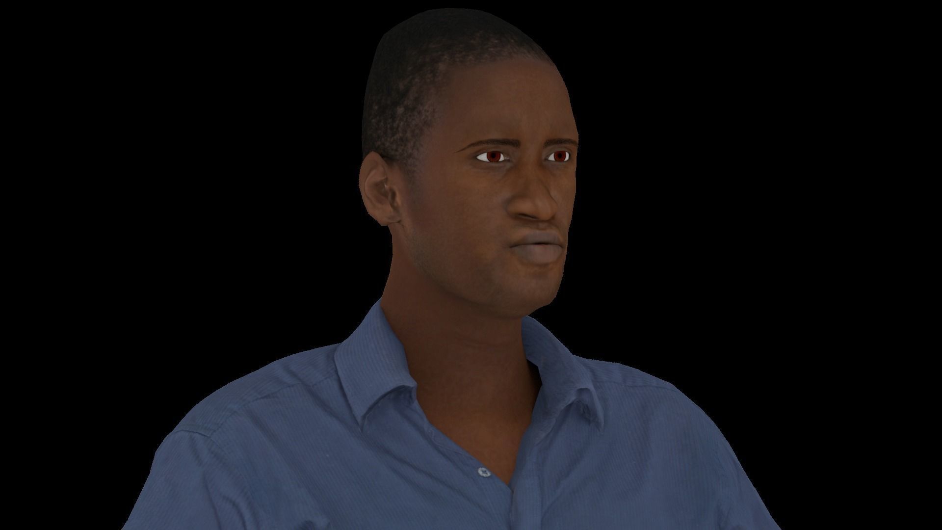 Model 1 man in jeans and shirt 3D model_1