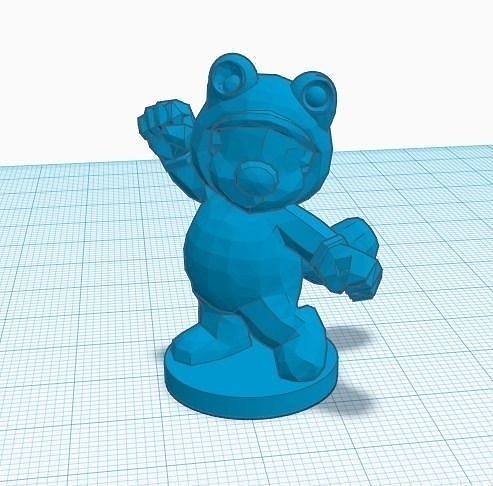 Mario 3 simple STL 3D print model