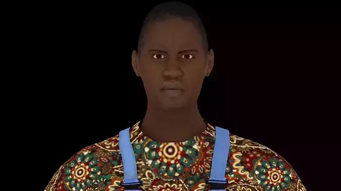 Model 7 man in overalls