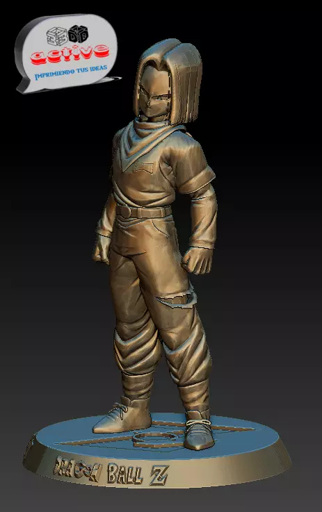 Dragon Ball Z - Android No 17 3D print model_0