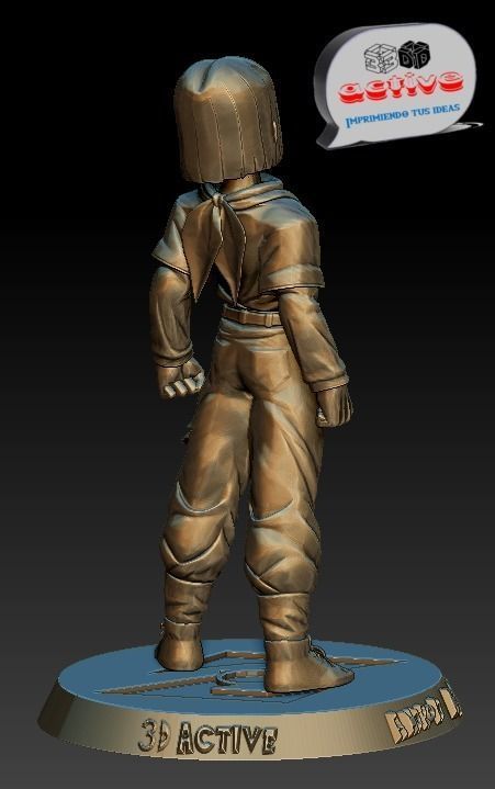 Dragon Ball Z - Android No 17 3D print model_2