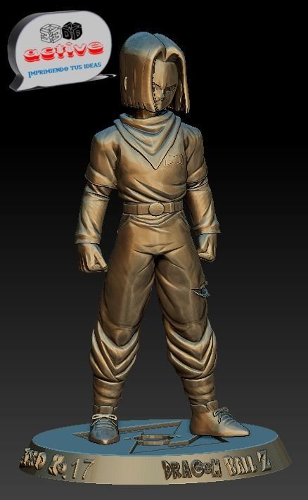 Dragon Ball Z - Android No 17 3D print model_3