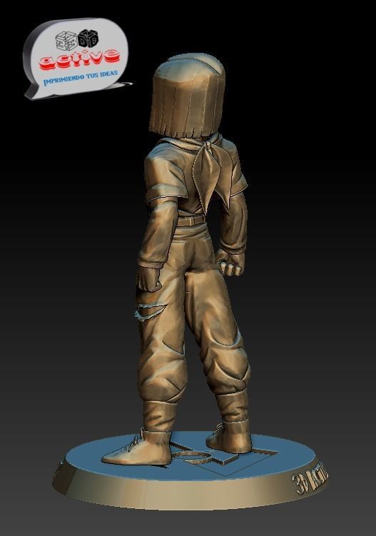 Dragon Ball Z - Android No 17 3D print model_1
