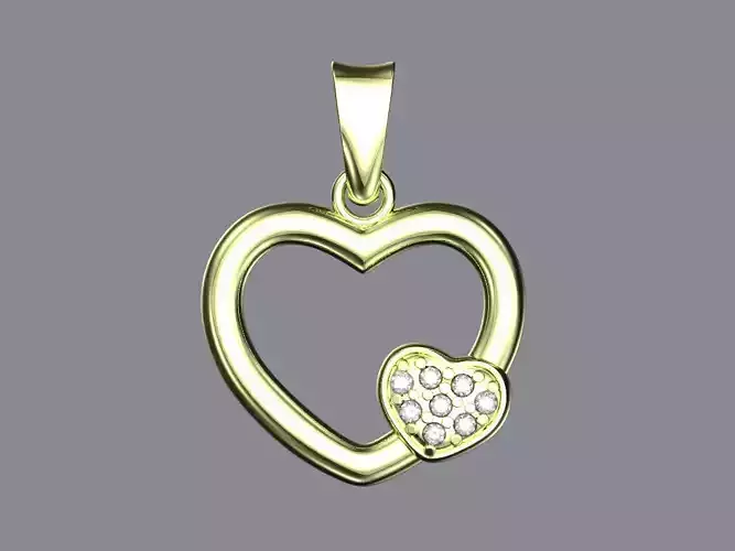 Heart medallion