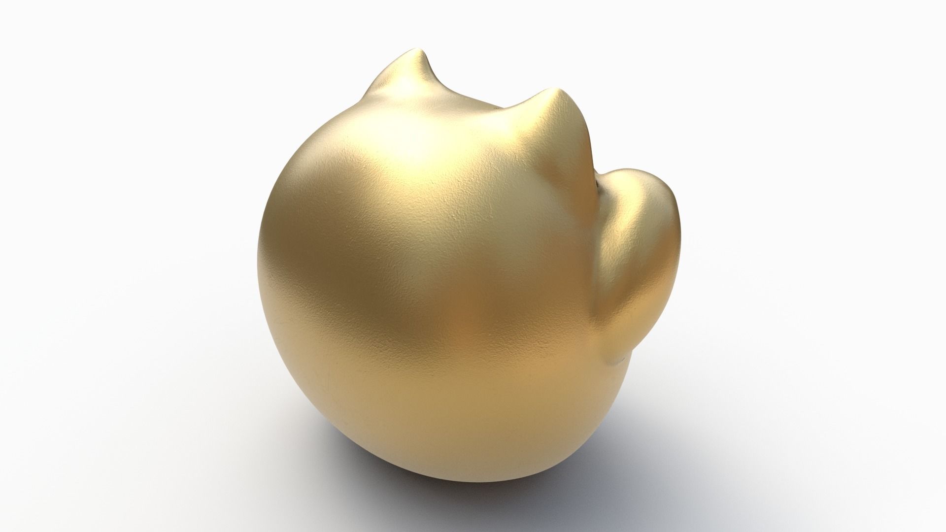 Fortune cat Low-poly 3D model_2
