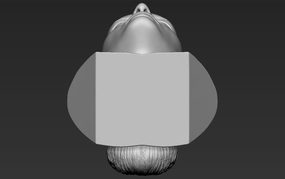 Margot Robbie bust ready for full color 3D printing 3D print model_38