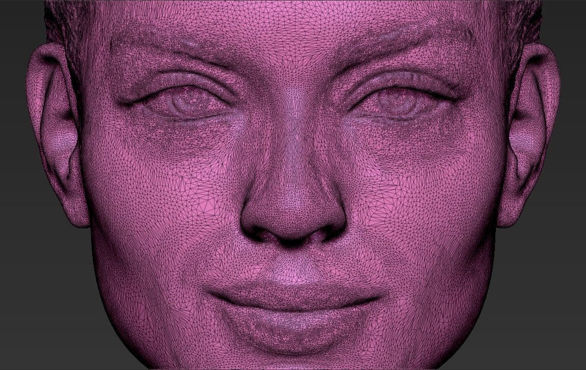 Margot Robbie bust ready for full color 3D printing 3D print model_48