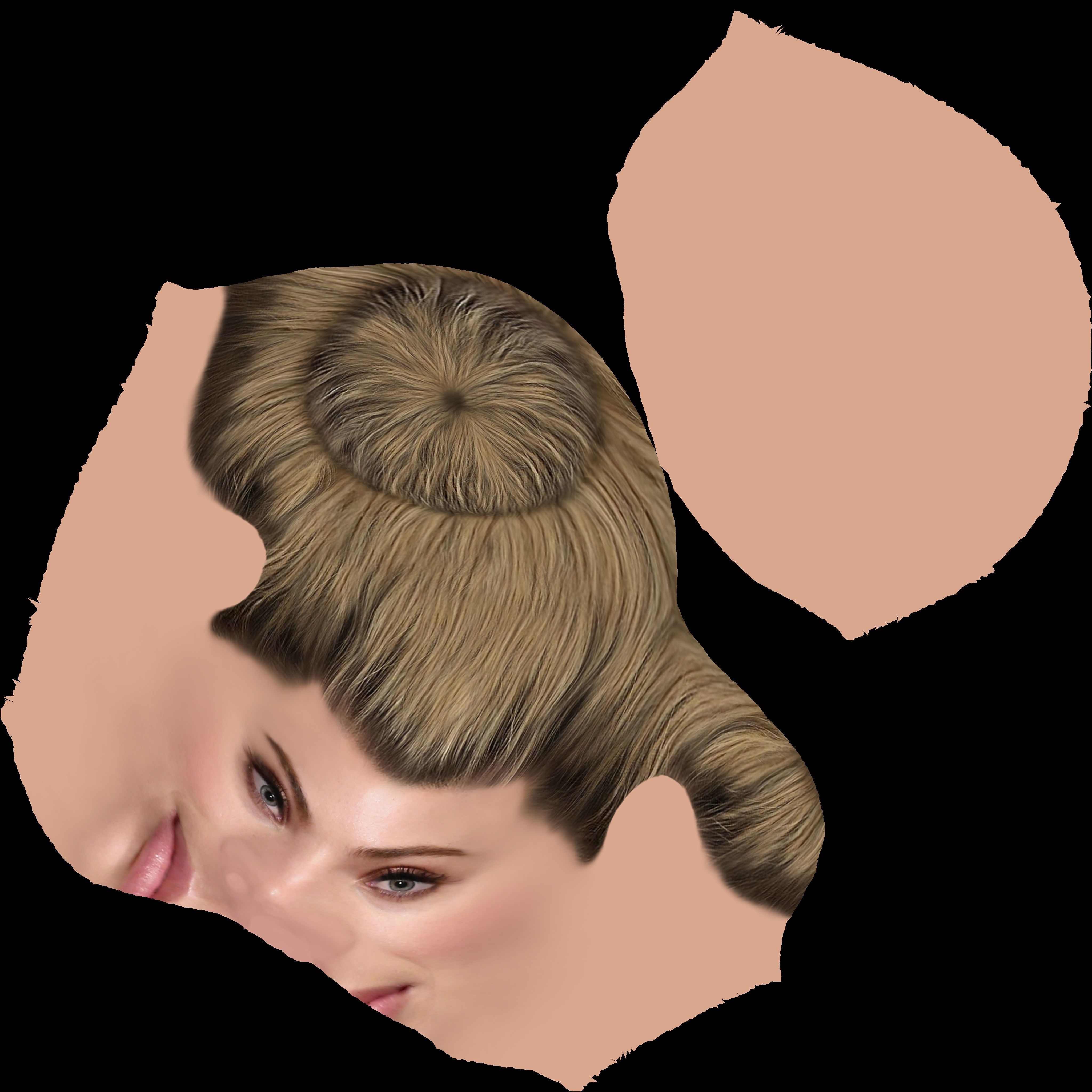 Margot Robbie bust ready for full color 3D printing 3D print model_21