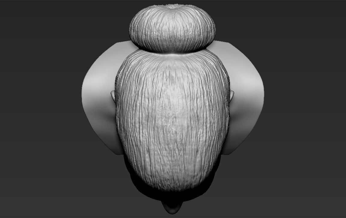 Margot Robbie bust ready for full color 3D printing 3D print model_35