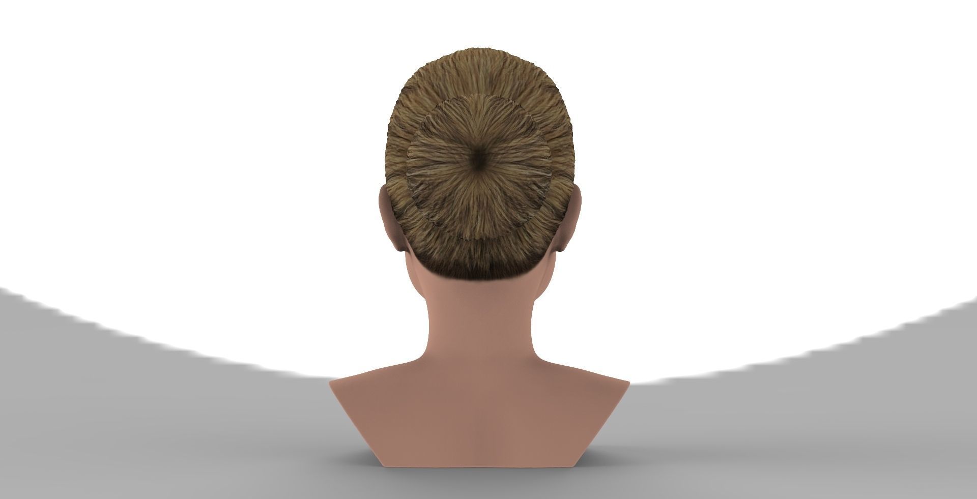 Margot Robbie bust ready for full color 3D printing 3D print model_5