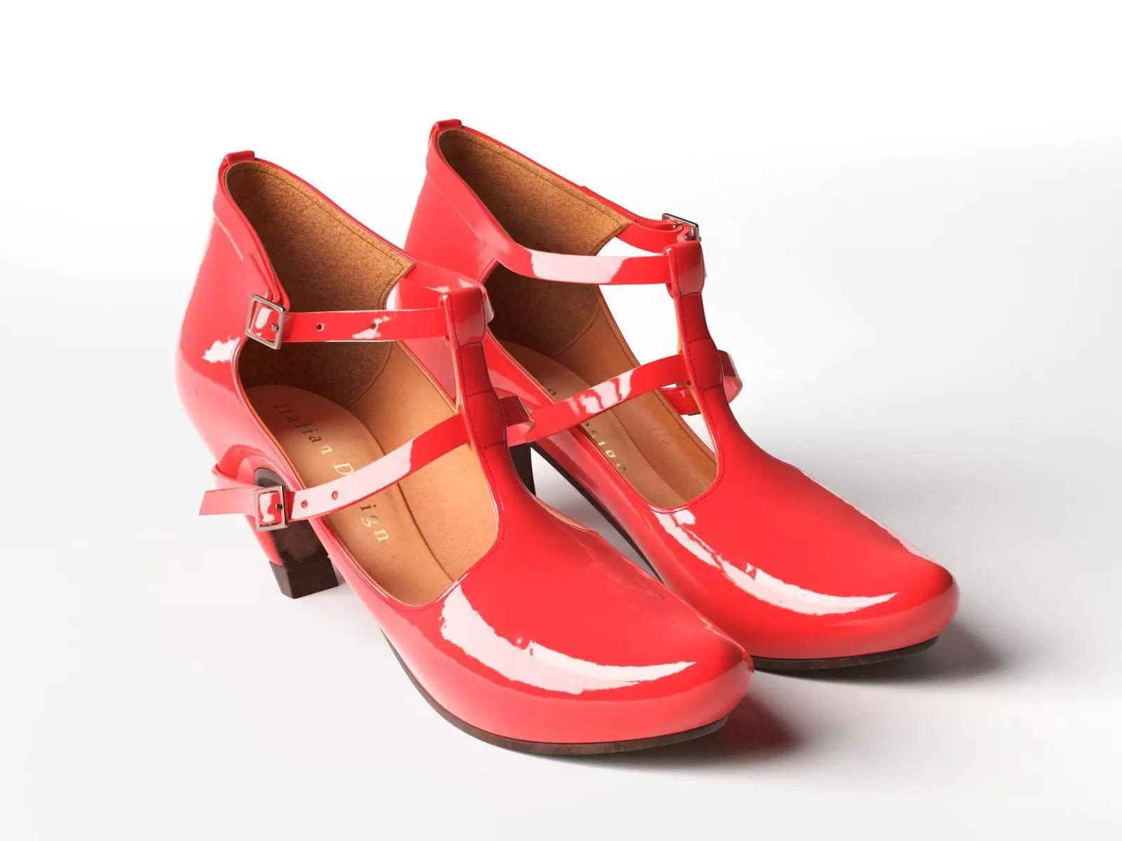 Penny Neon High Heel 3D model_0