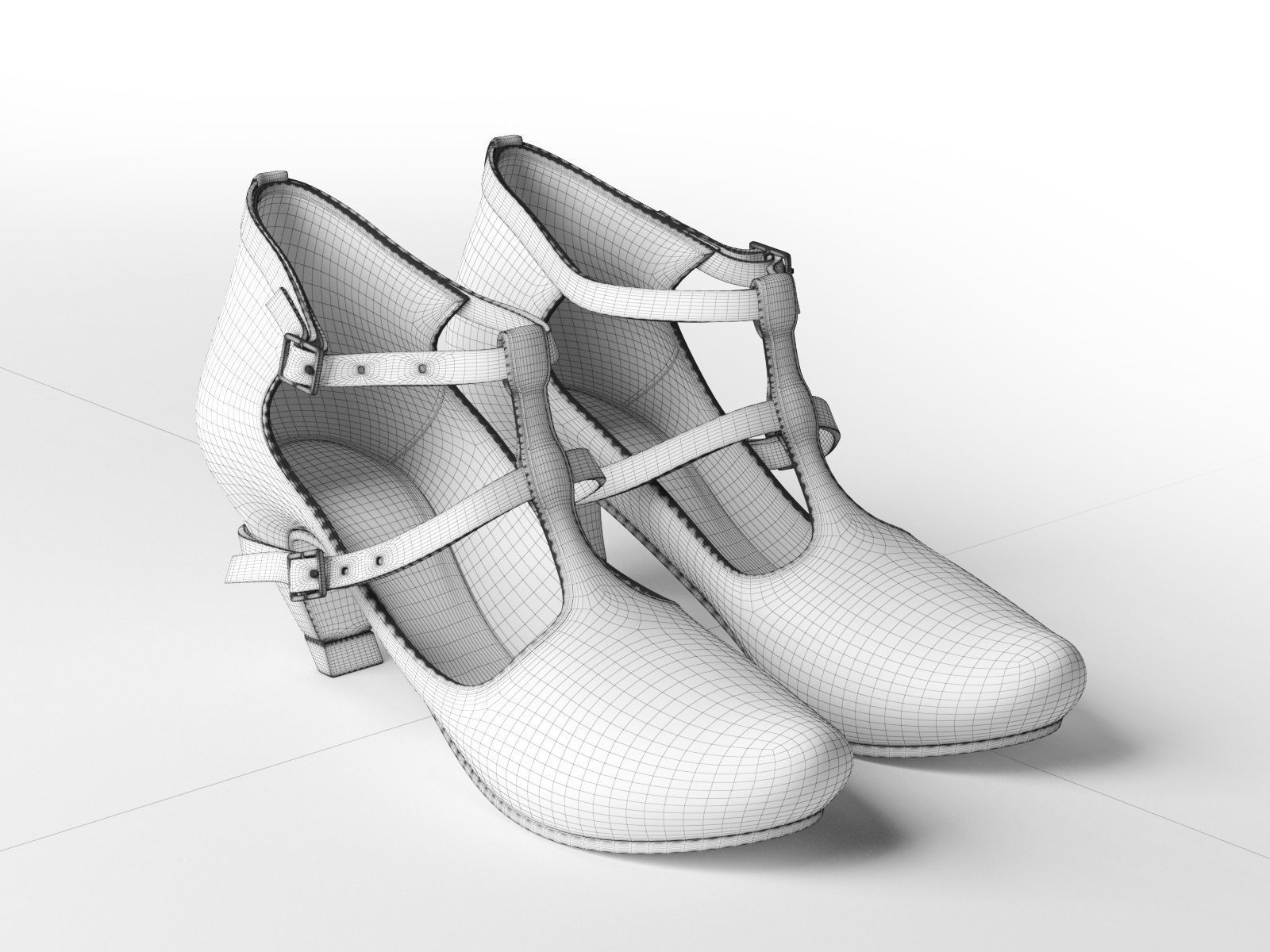 Penny Neon High Heel 3D model_3