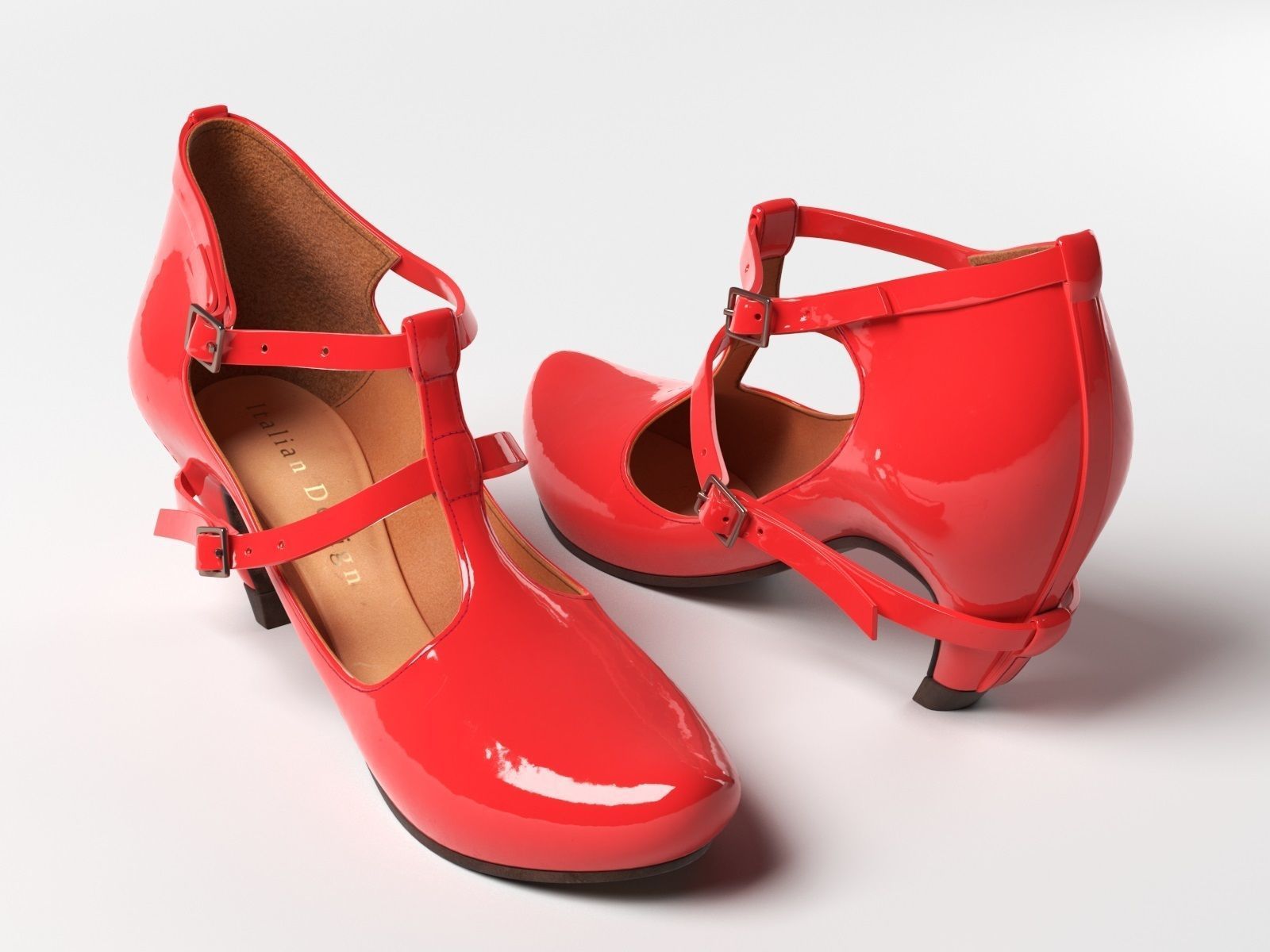 Penny Neon High Heel 3D model_1