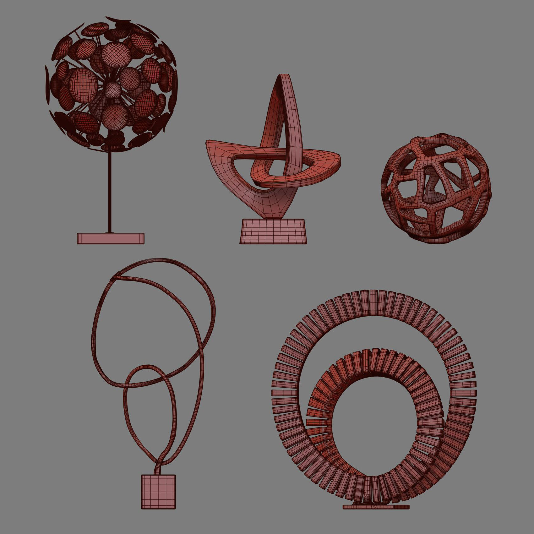 Decor Set 40 3D model_4