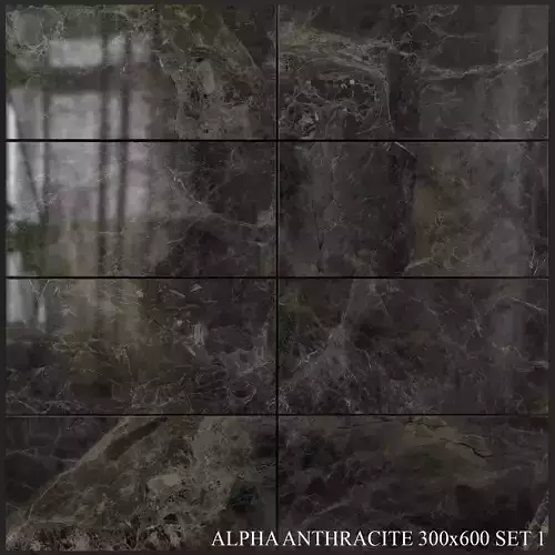 Yurtbay Seramik Alpha Antracite 300x600 Set 1