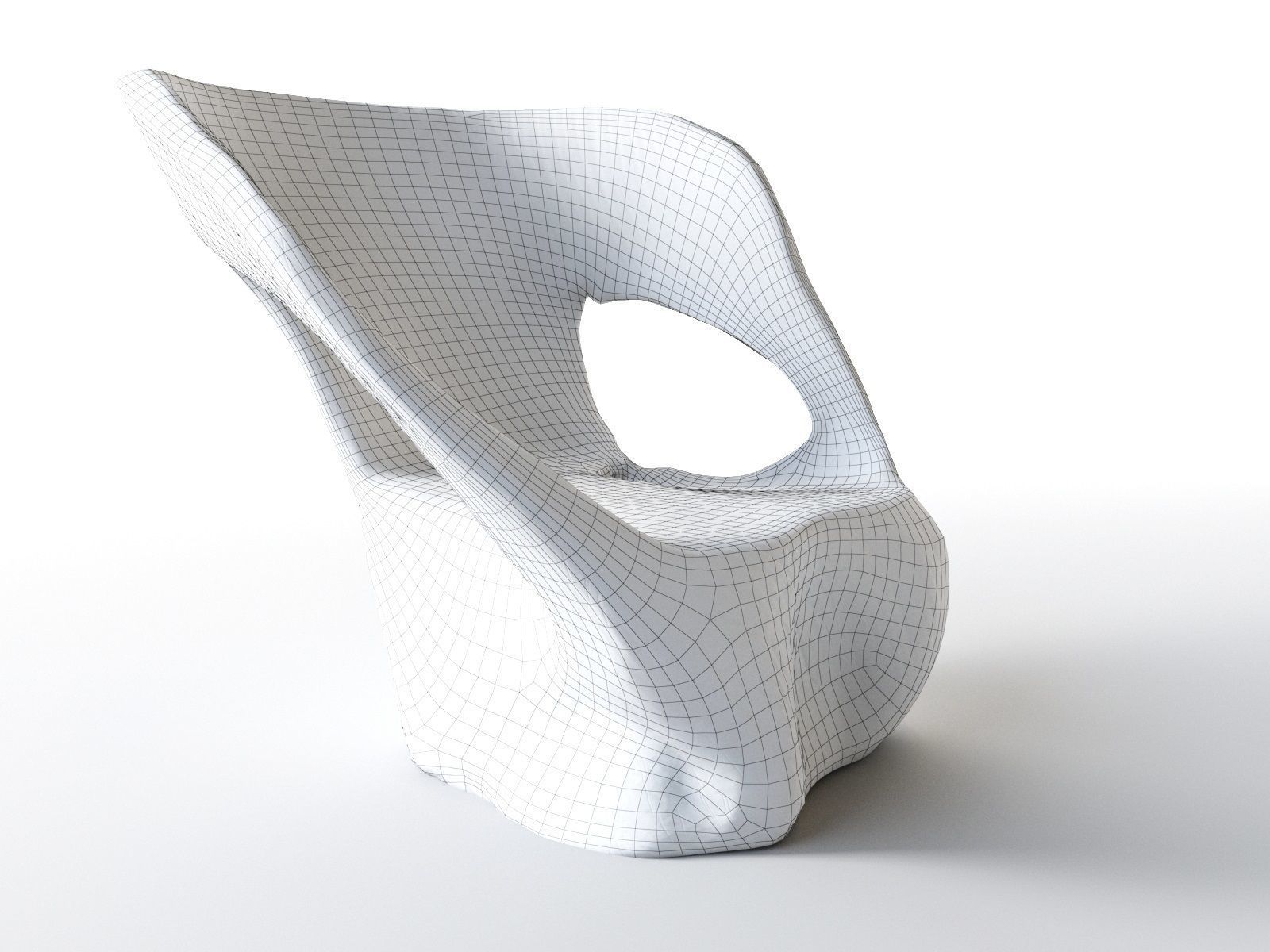 Cara Armchair 3D model_4