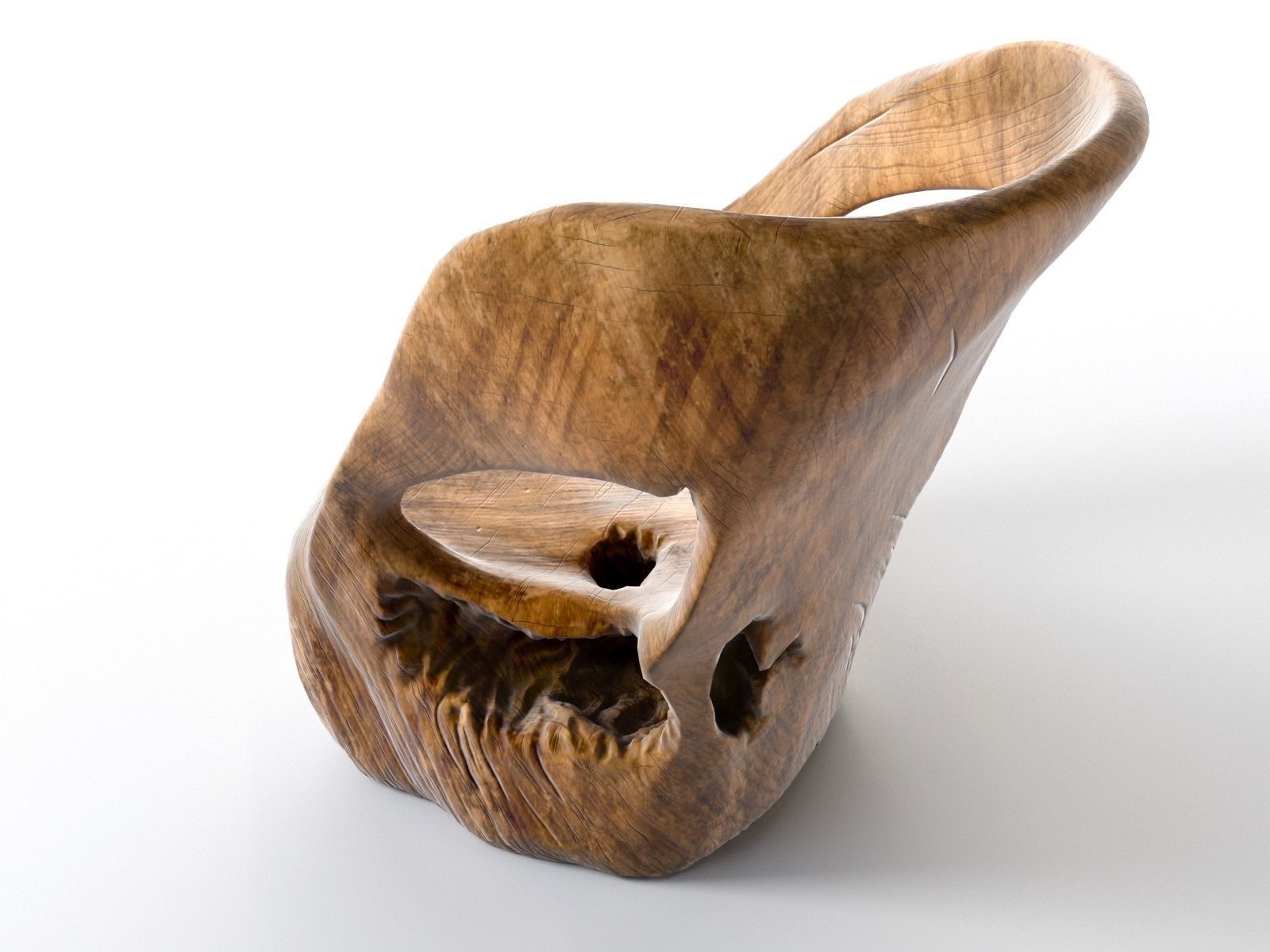 Cara Armchair 3D model_2