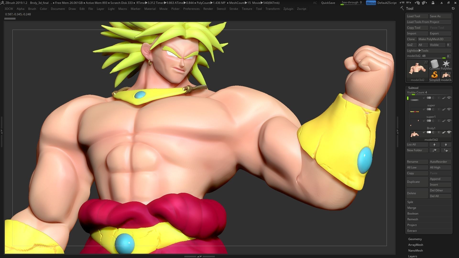 Broly - Dragon Ball Super Fanart 3D print model_9