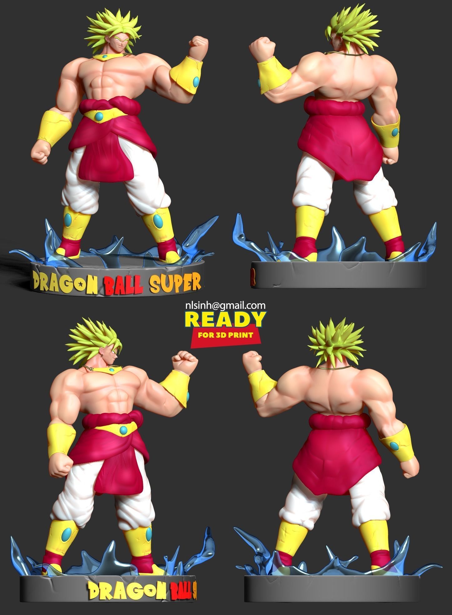Broly - Dragon Ball Super Fanart 3D print model_3