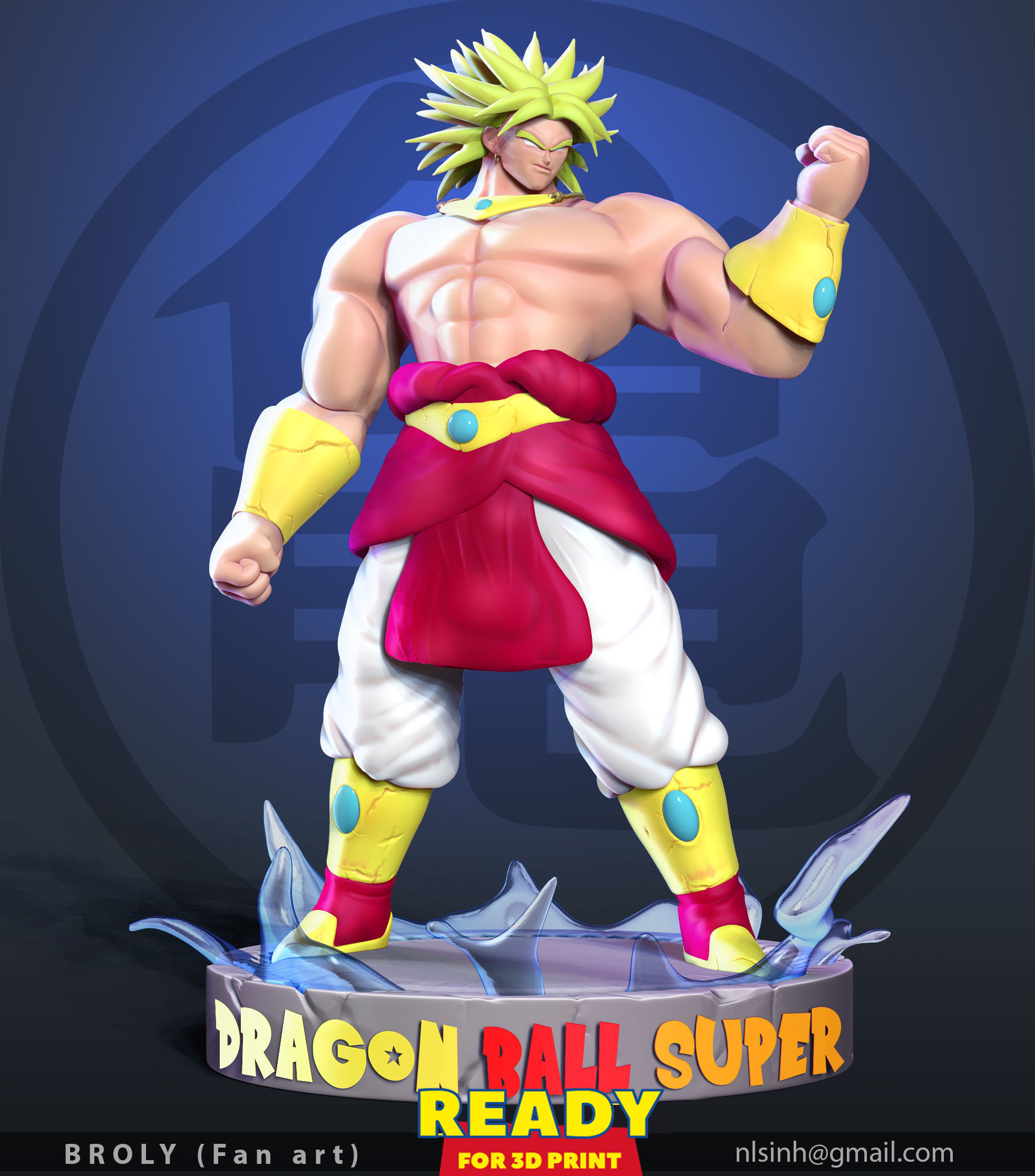 Broly - Dragon Ball Super Fanart 3D print model_6
