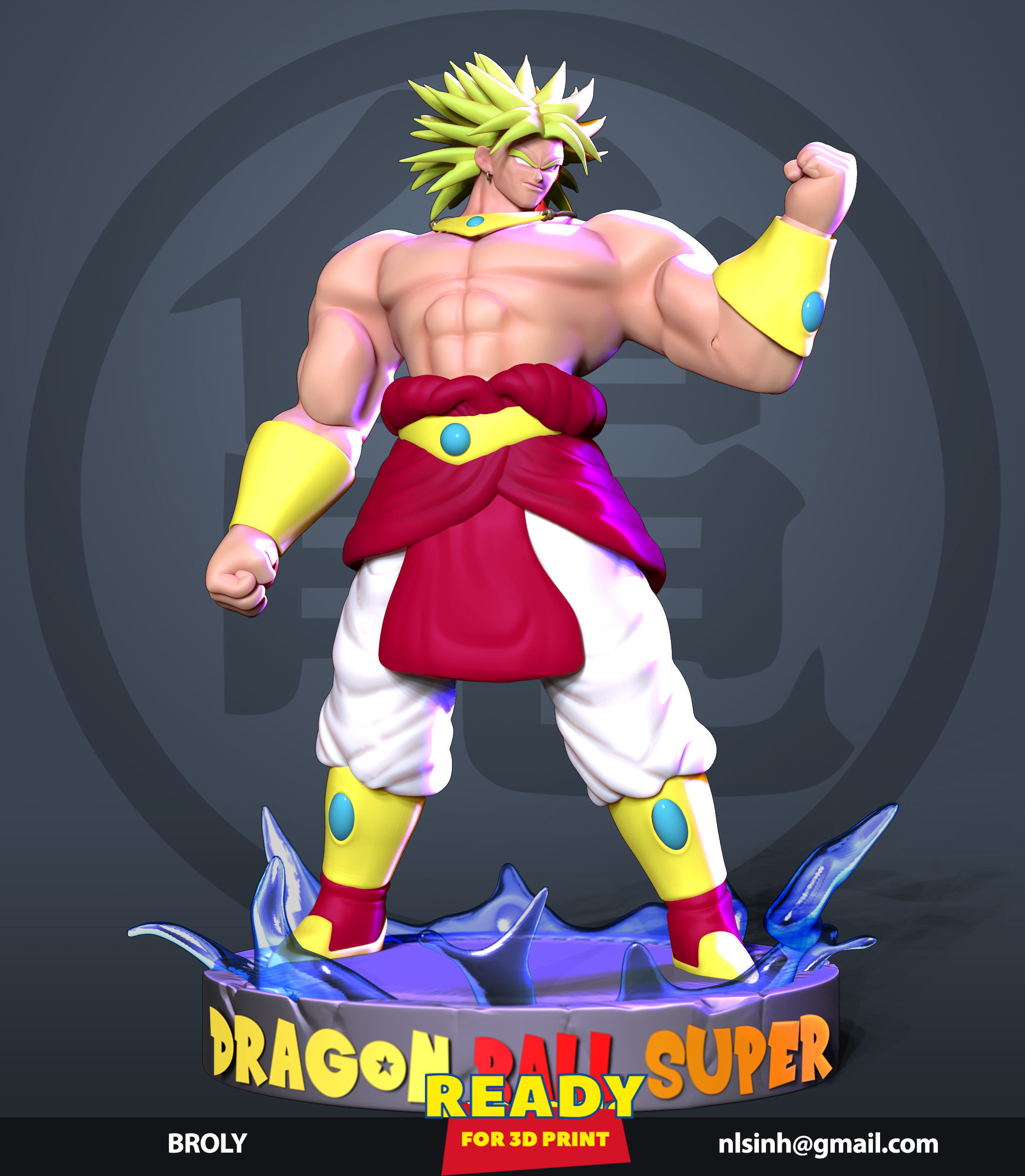 Broly - Dragon Ball Super Fanart 3D print model_12