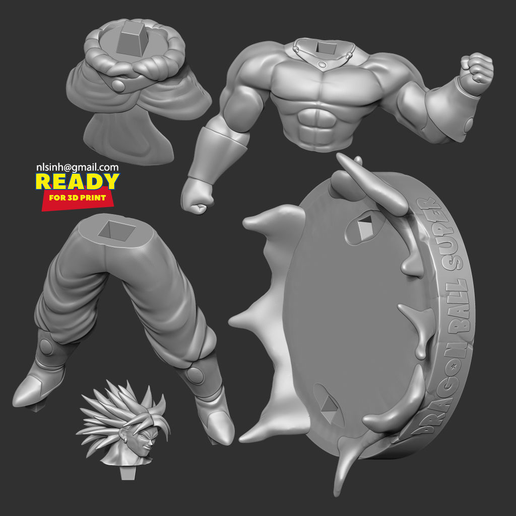 Broly - Dragon Ball Super Fanart 3D print model_4