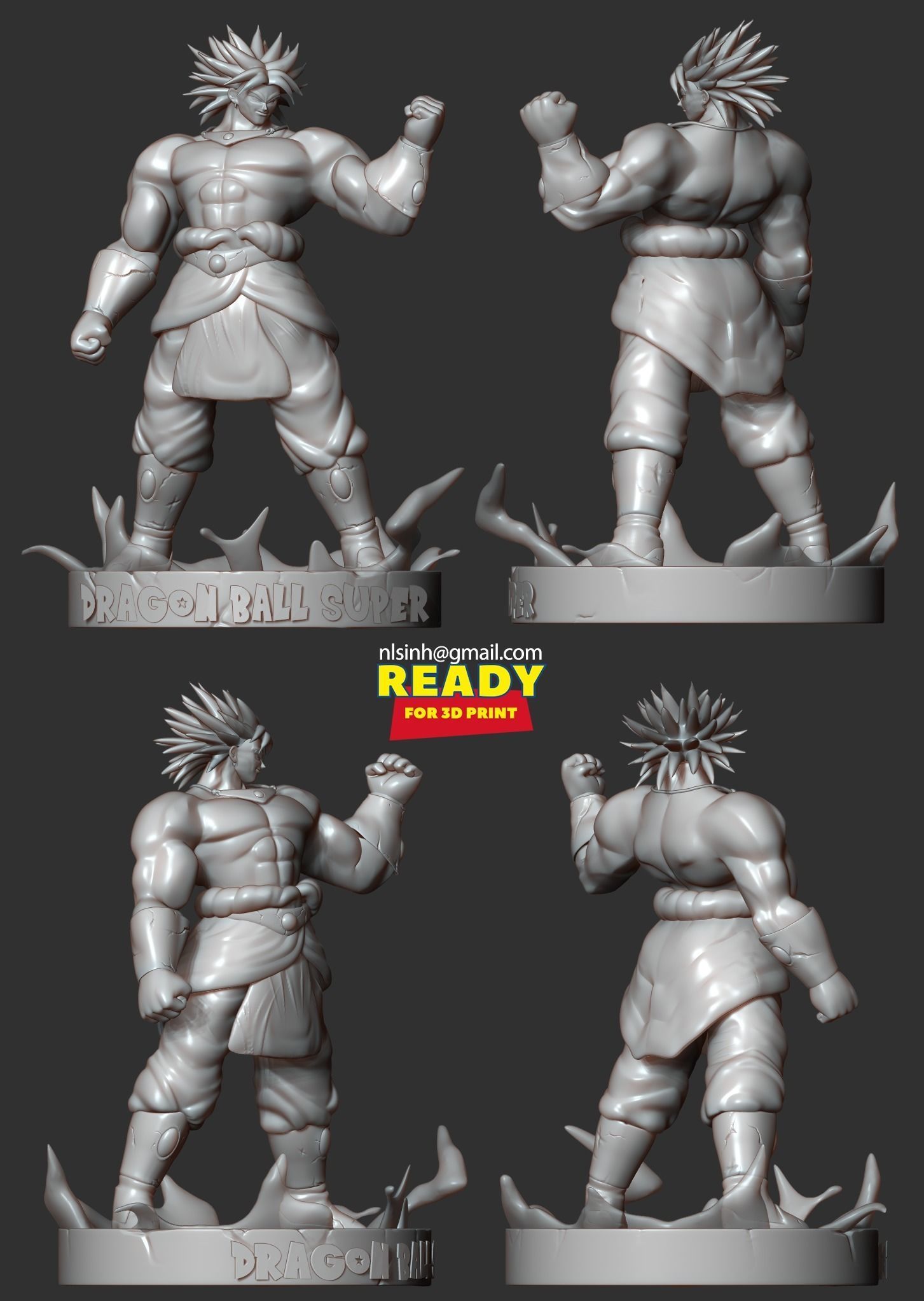 Broly - Dragon Ball Super Fanart 3D print model_5