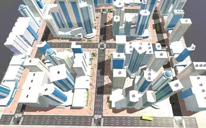 Smart City Free 3D model