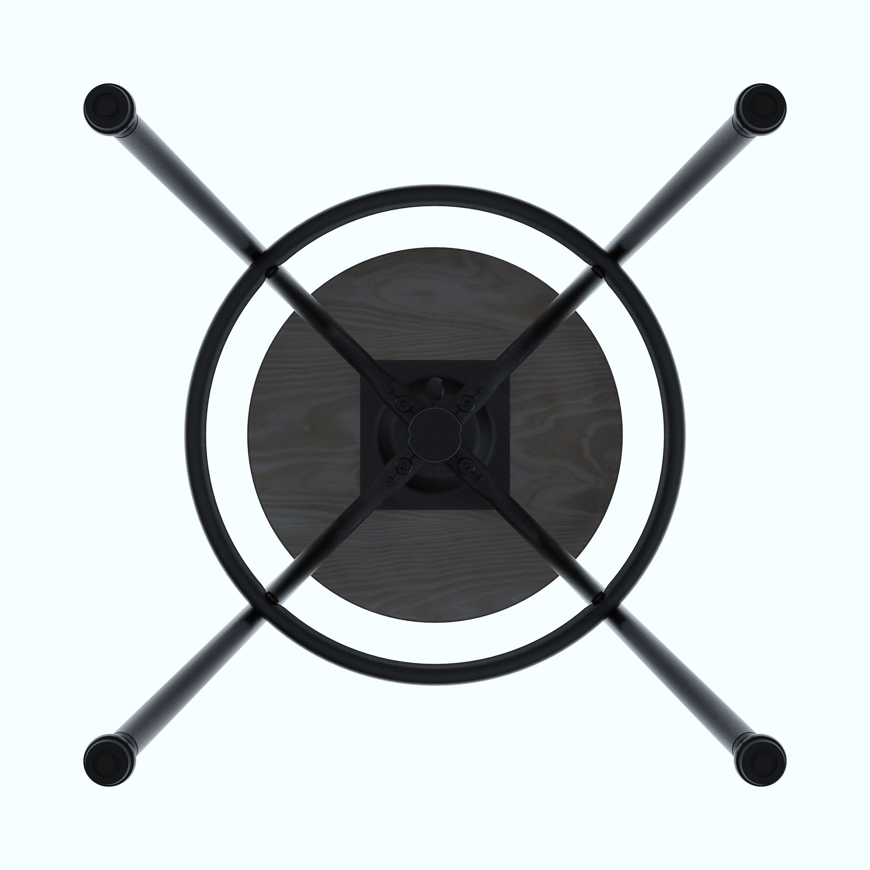 Stool KULLABERG -- adjustable height 3D model_9