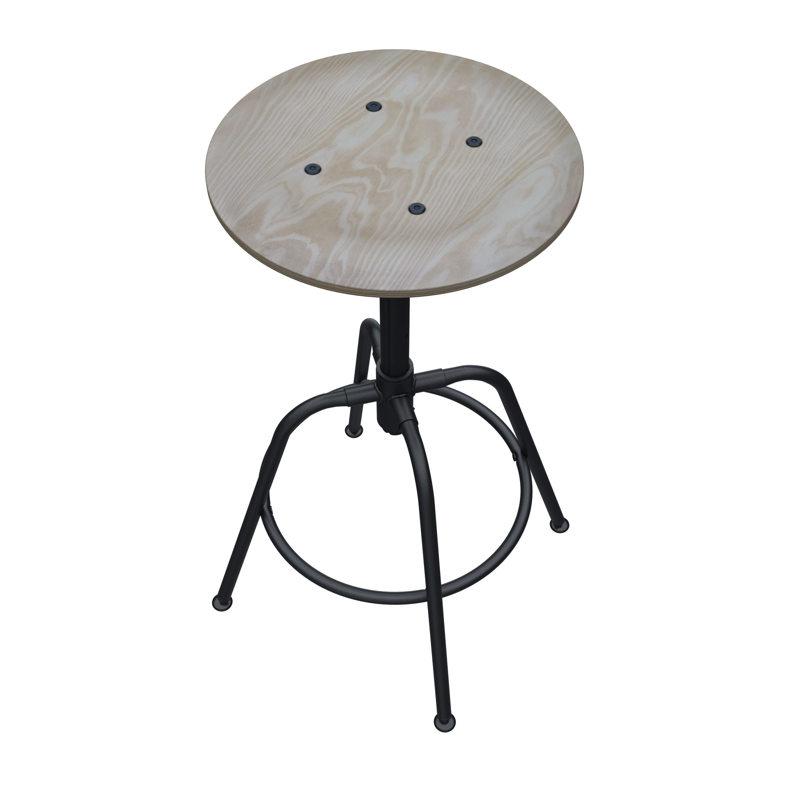 Stool KULLABERG -- adjustable height 3D model_5