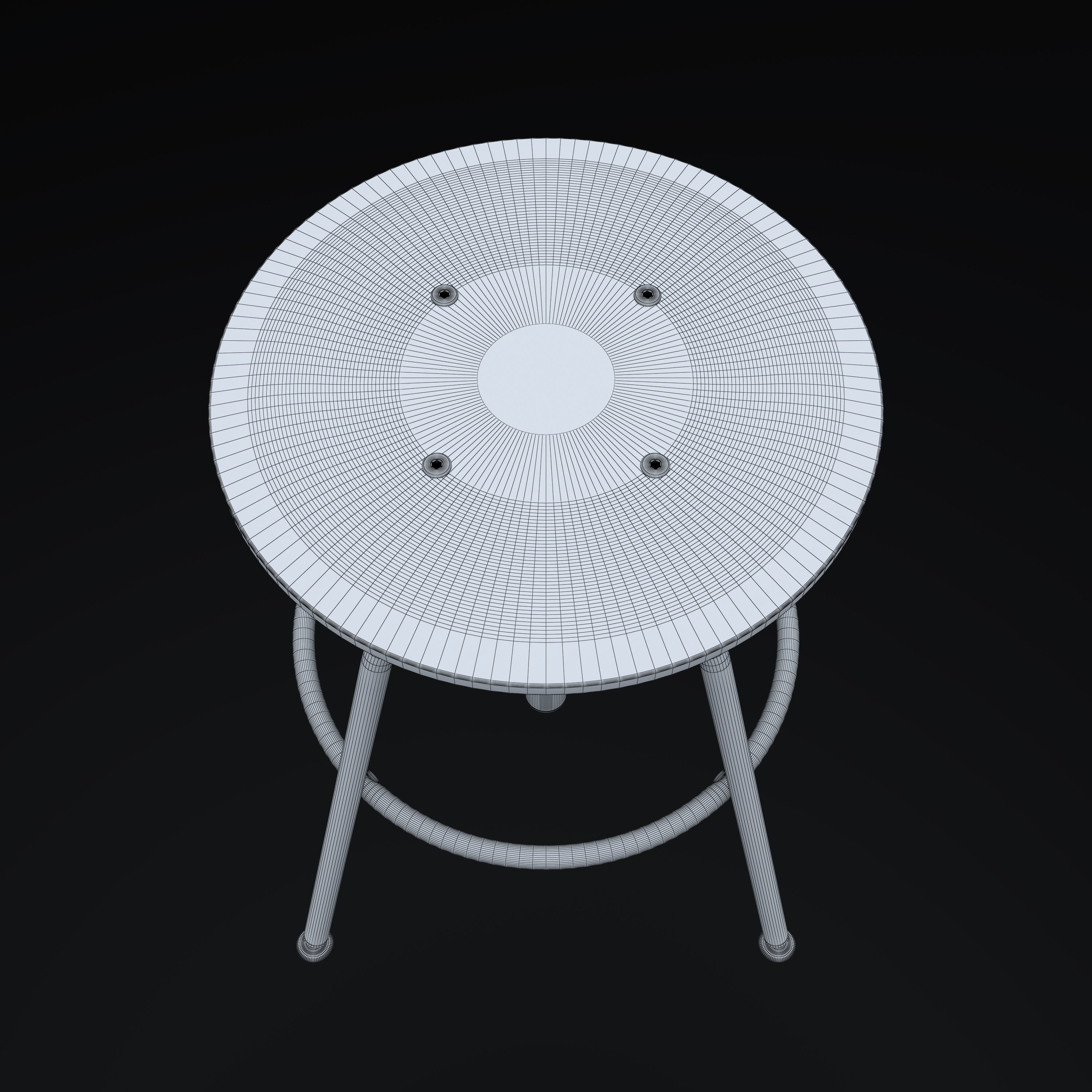 Stool KULLABERG -- adjustable height 3D model_8